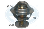 350408 Termostat, chladivo OEM ERA