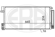 667004 Kondenzátor, klimatizace ERA