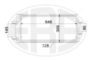 667189 Kondenzátor, klimatizace ERA