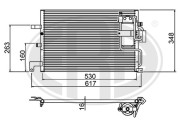 667208 Kondenzátor, klimatizace ERA