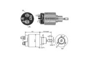 ZM1573 ERA elektromagnetický spínač pre żtartér ZM1573 ERA