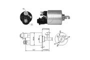 ZM1608 ERA elektromagnetický spínač pre żtartér ZM1608 ERA