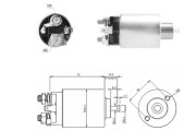 ZM2392 ERA elektromagnetický spínač pre żtartér ZM2392 ERA