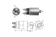 ZM2981 ERA elektromagnetický spínač pre żtartér ZM2981 ERA
