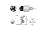 ZM379 ERA elektromagnetický spínač pre żtartér ZM379 ERA