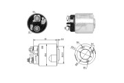 ZM4491 ERA elektromagnetický spínač pre żtartér ZM4491 ERA