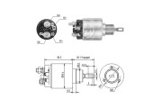 ZM474 ERA elektromagnetický spínač pre żtartér ZM474 ERA