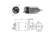 ZM522 ERA elektromagnetický spínač pre żtartér ZM522 ERA