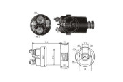 ZM560 ERA elektromagnetický spínač pre żtartér ZM560 ERA