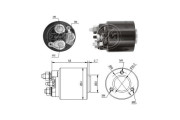 ZM591 ERA elektromagnetický spínač pre żtartér ZM591 ERA