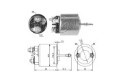 ZM595 ERA elektromagnetický spínač pre żtartér ZM595 ERA