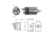 ZM664 ERA elektromagnetický spínač pre żtartér ZM664 ERA