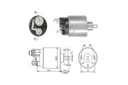 ZM712 ERA elektromagnetický spínač pre żtartér ZM712 ERA