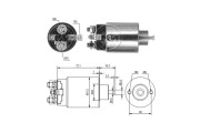 ZM795 ERA elektromagnetický spínač pre żtartér ZM795 ERA