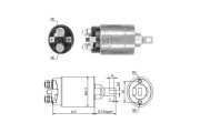 ZM896 ERA elektromagnetický spínač pre żtartér ZM896 ERA