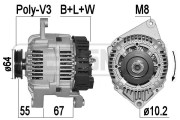 210166R ERA alternátor 210166R ERA