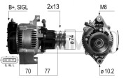 210267R ERA alternátor 210267R ERA