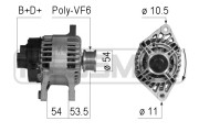 210751 ERA alternátor 210751 ERA