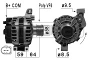 210875 ERA alternátor 210875 ERA