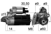 220873 Startér OEM ERA