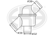 350065 Termostat, chladivo OEM ERA