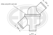 350078 Termostat, chladivo OEM ERA