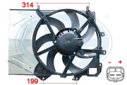 352043 ERA ventilátor chladenia motora 352043 ERA
