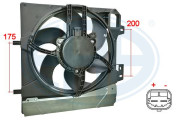 352057 ERA ventilátor chladenia motora 352057 ERA