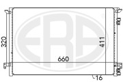 667012 ERA kondenzátor klimatizácie 667012 ERA