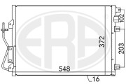 667038 ERA kondenzátor klimatizácie 667038 ERA