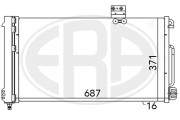 667050 ERA kondenzátor klimatizácie 667050 ERA