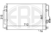 667110 ERA kondenzátor klimatizácie 667110 ERA