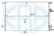667177 ERA kondenzátor klimatizácie 667177 ERA