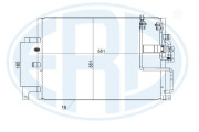 667208 ERA kondenzátor klimatizácie 667208 ERA