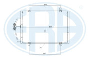 667210 ERA kondenzátor klimatizácie 667210 ERA