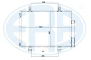 667254 ERA kondenzátor klimatizácie 667254 ERA