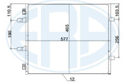 667257 ERA kondenzátor klimatizácie 667257 ERA