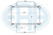 667264 ERA kondenzátor klimatizácie 667264 ERA
