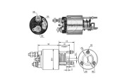 ZM2595 ERA elektromagnetický spínač pre żtartér ZM2595 ERA