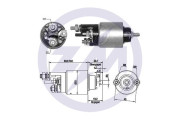 ZM2708 ERA elektromagnetický spínač pre żtartér ZM2708 ERA