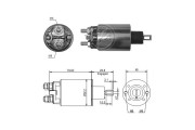 ZM480 ERA elektromagnetický spínač pre żtartér ZM480 ERA