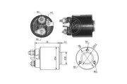 ZM492 ERA elektromagnetický spínač pre żtartér ZM492 ERA