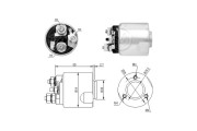 ZM5495 ERA elektromagnetický spínač pre żtartér ZM5495 ERA