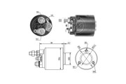 ZM590 ERA elektromagnetický spínač pre żtartér ZM590 ERA