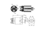 ZM695 ERA elektromagnetický spínač pre żtartér ZM695 ERA