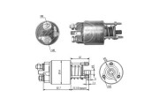 ZM7395 ERA elektromagnetický spínač pre żtartér ZM7395 ERA