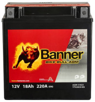 021518220100 BANNER Motobaterie YTX20CH-BS / 12V / 18Ah / 220A (Bike Bull AGM) | 021518220100 (AGM 518 22) BannerPool