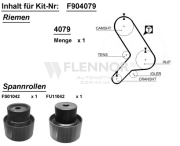 F904079 FLENNOR sada ozubeného remeňa F904079 FLENNOR