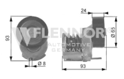 FA20936 Napínací kladka, žebrovaný klínový řemen FLENNOR
