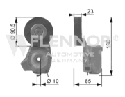 FA99071 Napínací kladka, žebrovaný klínový řemen FLENNOR